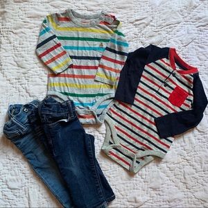 Gap Baby outfits bodysuit & jeans bundle